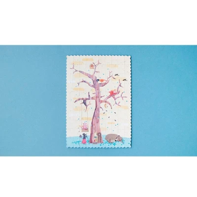 LONDJI Kieszonkowe puzzle dla dzieci 100 szt MOJE DRZEWO | Pan Piksel