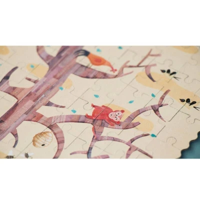 LONDJI Kieszonkowe puzzle dla dzieci 100 szt MOJE DRZEWO | Pan Piksel