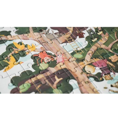 LONDJI Kieszonkowe puzzle dla dzieci 100 szt MOJE DRZEWO | Pan Piksel
