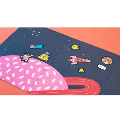 LONDJI Naklejki wielorazowe Kosmos | Pan Piksel