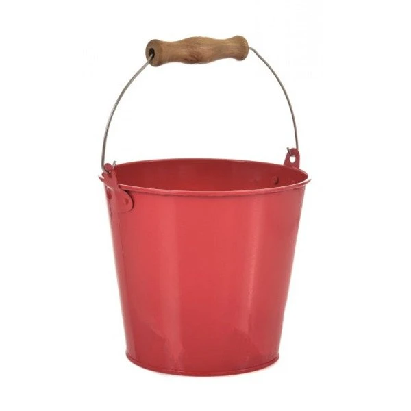 EGMONT TOYS Galwanizowane wiaderko z rączką do zabawy w piasku w ogrodzie | Pan Piksel