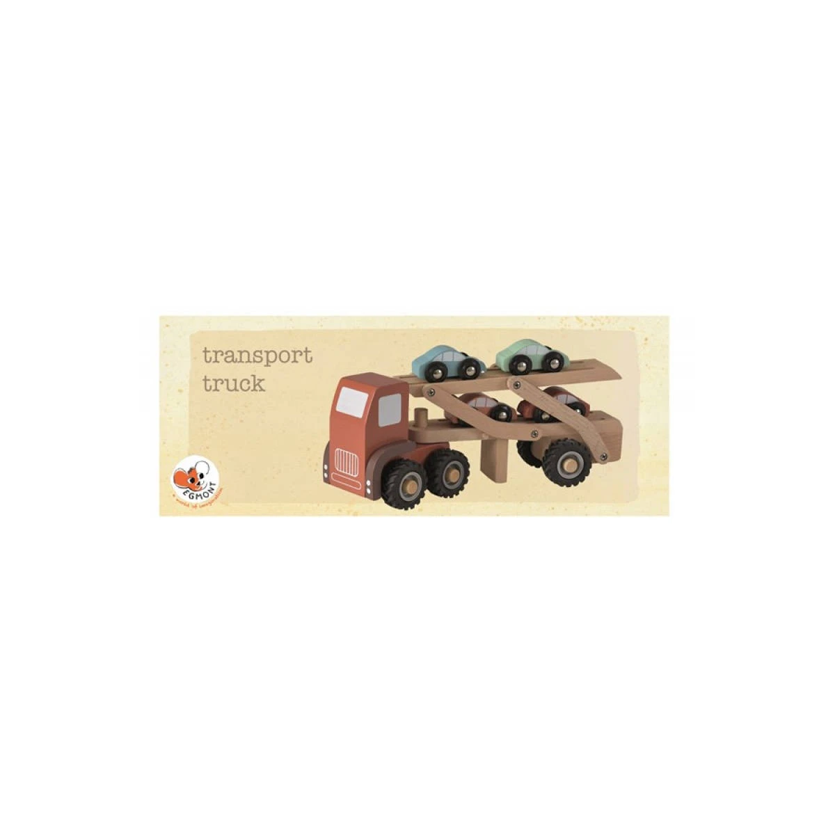 EGMONT TOYS Drewniana ciężarówka transportowa | Pan Piksel