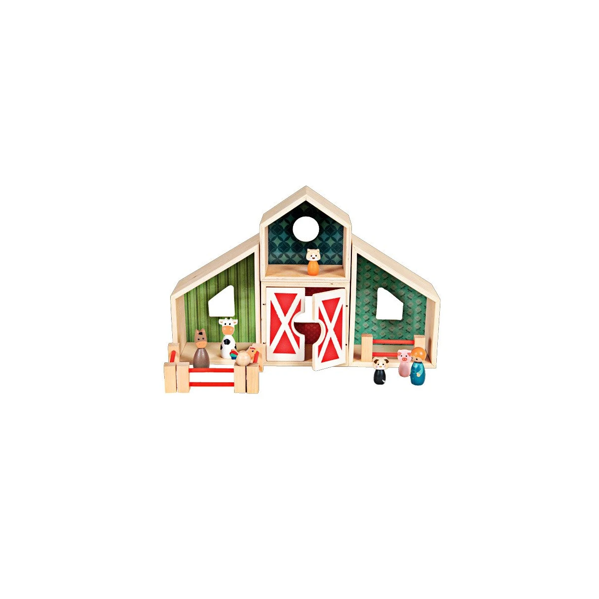 EGMONT TOYS Drewniana farma ze zwierzątkami | Pan Piksel