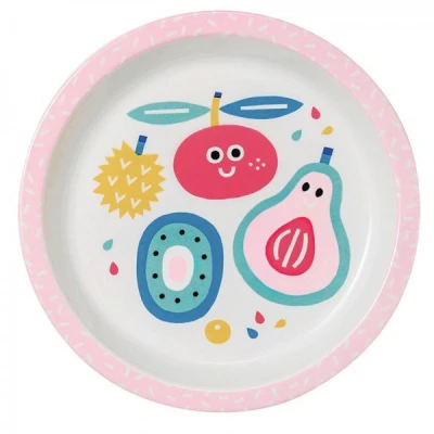 MAISON PETIT JOUR Talerz fi 18 cm dla małych dzieci seria Tutti Frutti | Pan Piksel