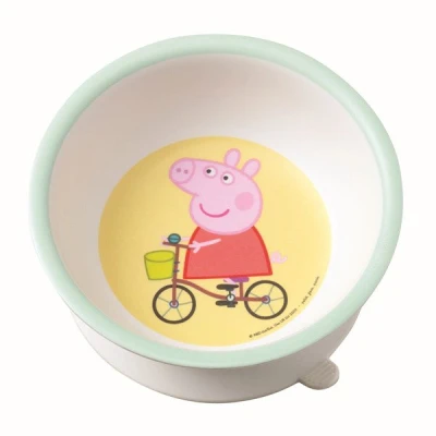 PETIT JOUR PARIS Miseczka dla dzieci z przyssawką i łyżką Świnka Peppa | Pan Piksel