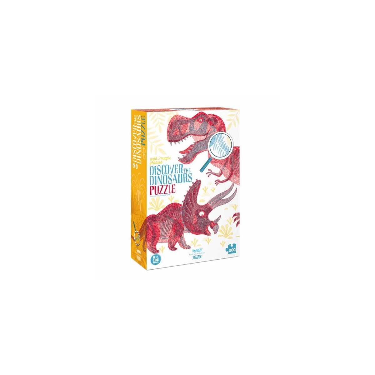 LONDJI Puzzle dla dzieci Odkryj Dinozaury | Pan Piksel