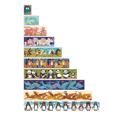 LONDJI Puzzle dla dzieci nauka liczenia Pingwinki | Pan Piksel