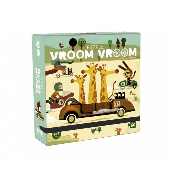 LONDJI Puzzle dla dzieci Wyścig Vroom Vroom | Pan Piksel