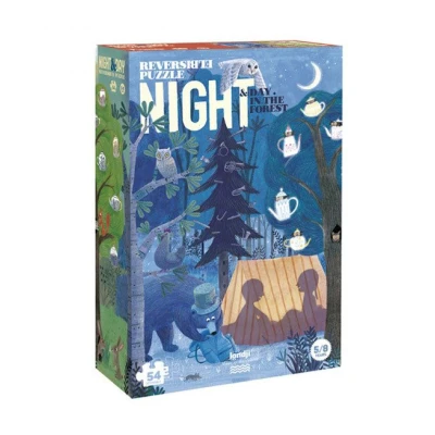 LONDJI Dwustronne puzzle dla dzieci Dzień i Noc | Pan Piksel