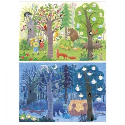 LONDJI Dwustronne puzzle dla dzieci Dzień i Noc | Pan Piksel