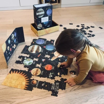 LONDJI Puzzle dla dzieci Odkryj Planety | Pan Piksel