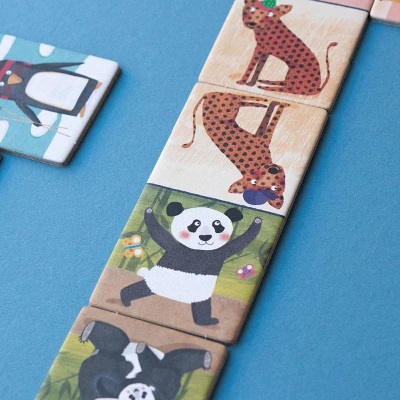 LONDJI Gra dla dzieci domino Pingwinek i Przyjaciele | Pan Piksel