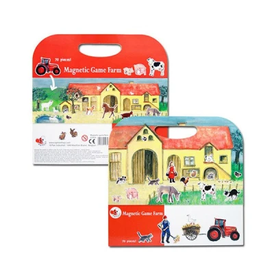 EGMONT TOYS Układanka gra magnetyczna Farma | Pan Piksel