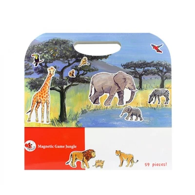 EGMONT TOYS Układanka gra magnetyczna Dżungla | Pan Piksel