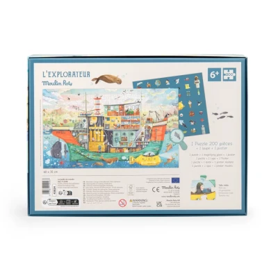 Puzzle Statek 200 elementów Moulin Roty | Pan Piksel