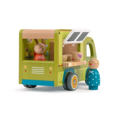 MOULIN ROTY Drewniany food truck LA GRANDE FAMILLE | Pan Piksel