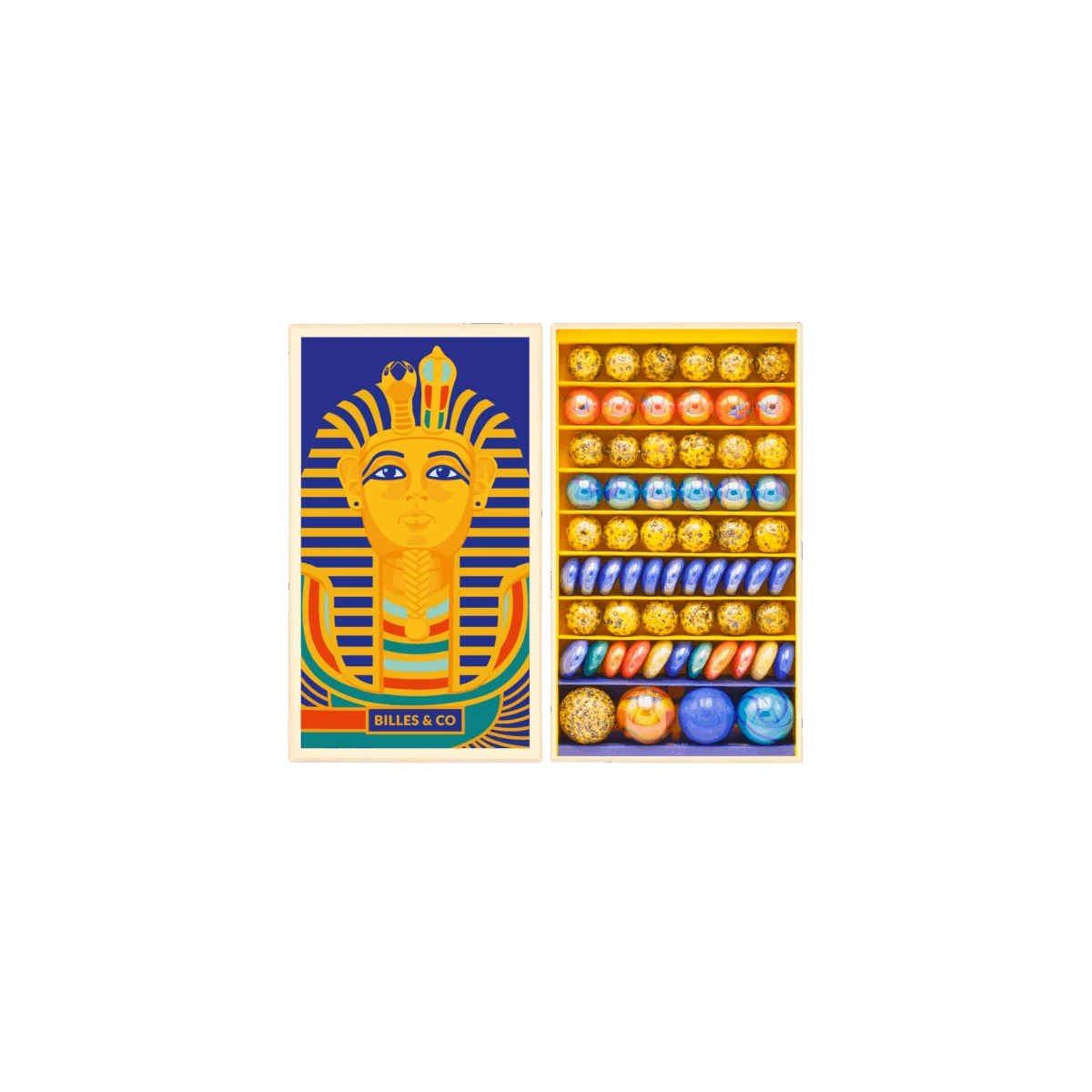BILLES & CO Szklane kulki TOUTANKHAMON | Pan Piksel