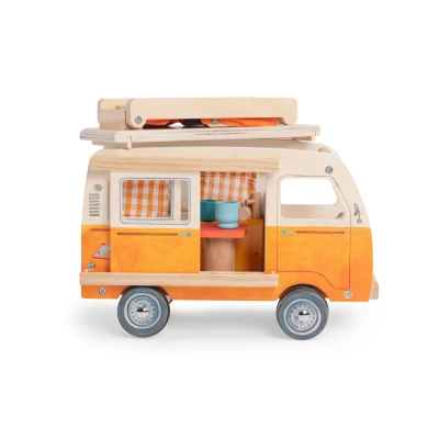 MOULIN ROTY Drewniany minivan z wyposażeniem | Pan Piksel