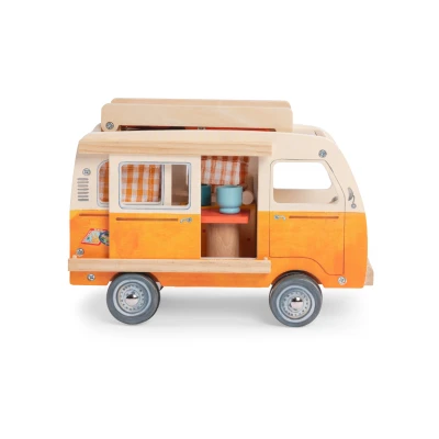 MOULIN ROTY Drewniany minivan z wyposażeniem | Pan Piksel