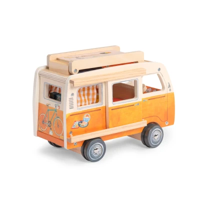 MOULIN ROTY Drewniany minivan z wyposażeniem | Pan Piksel