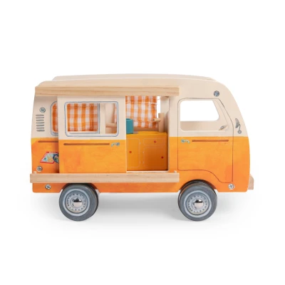 MOULIN ROTY Drewniany minivan z wyposażeniem | Pan Piksel