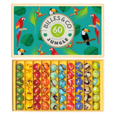 Szklane kulki Dżungla 1 Billes & Co | Pan Piksel