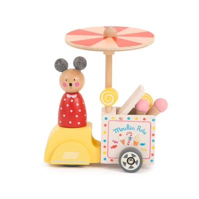 MOULIN ROTY Trójkołowy samochodzik LODZIARNIA | Pan Piksel
