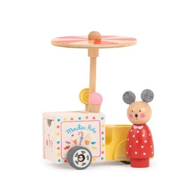 MOULIN ROTY Trójkołowy samochodzik LODZIARNIA | Pan Piksel