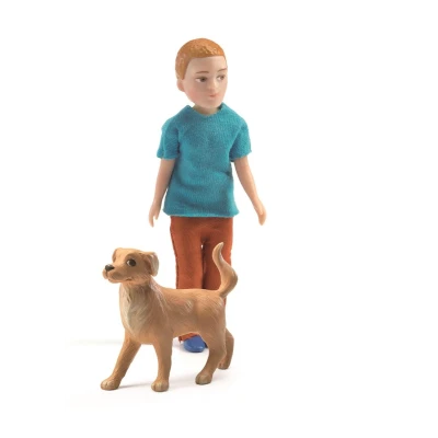 DJECO Figurki Xavier z psem | Pan Piksel