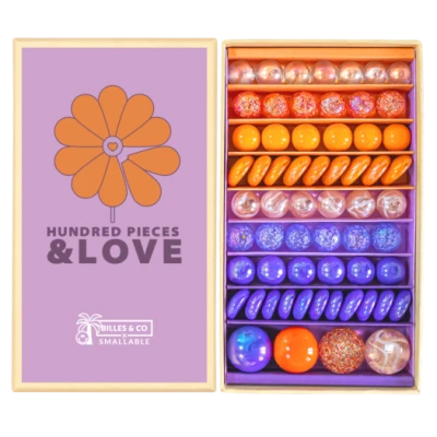 BILLES & CO Szklane kulki HUNDRED PIECES & LOVE | Pan Piksel