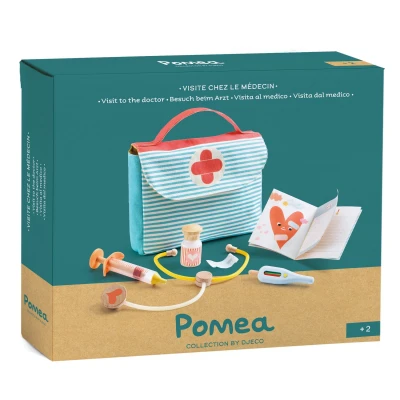 DJECO Walizka z akcesoriami lekarza KOLEKCJA POMEA | Pan Piksel