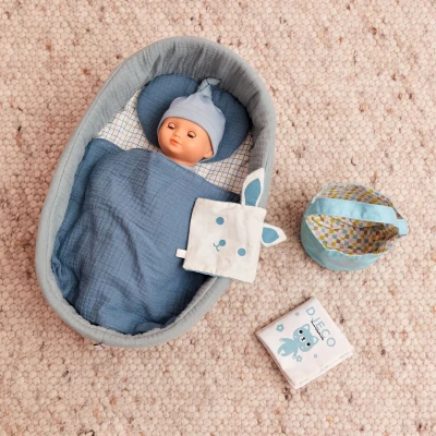 DJECO Lalka BABY NEIGE 32 cm KOLEKCJA POMEA | Pan Piksel