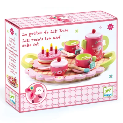DJECO Drewniany zestaw urodzinowy LILI ROSE | Pan Piksel
