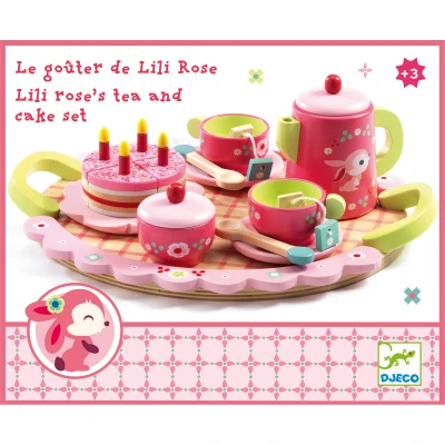 DJECO Drewniany zestaw urodzinowy LILI ROSE | Pan Piksel