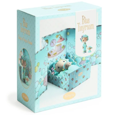 Magnetyczny pokoik Blue Tinyly Djeco | Pan Piksel