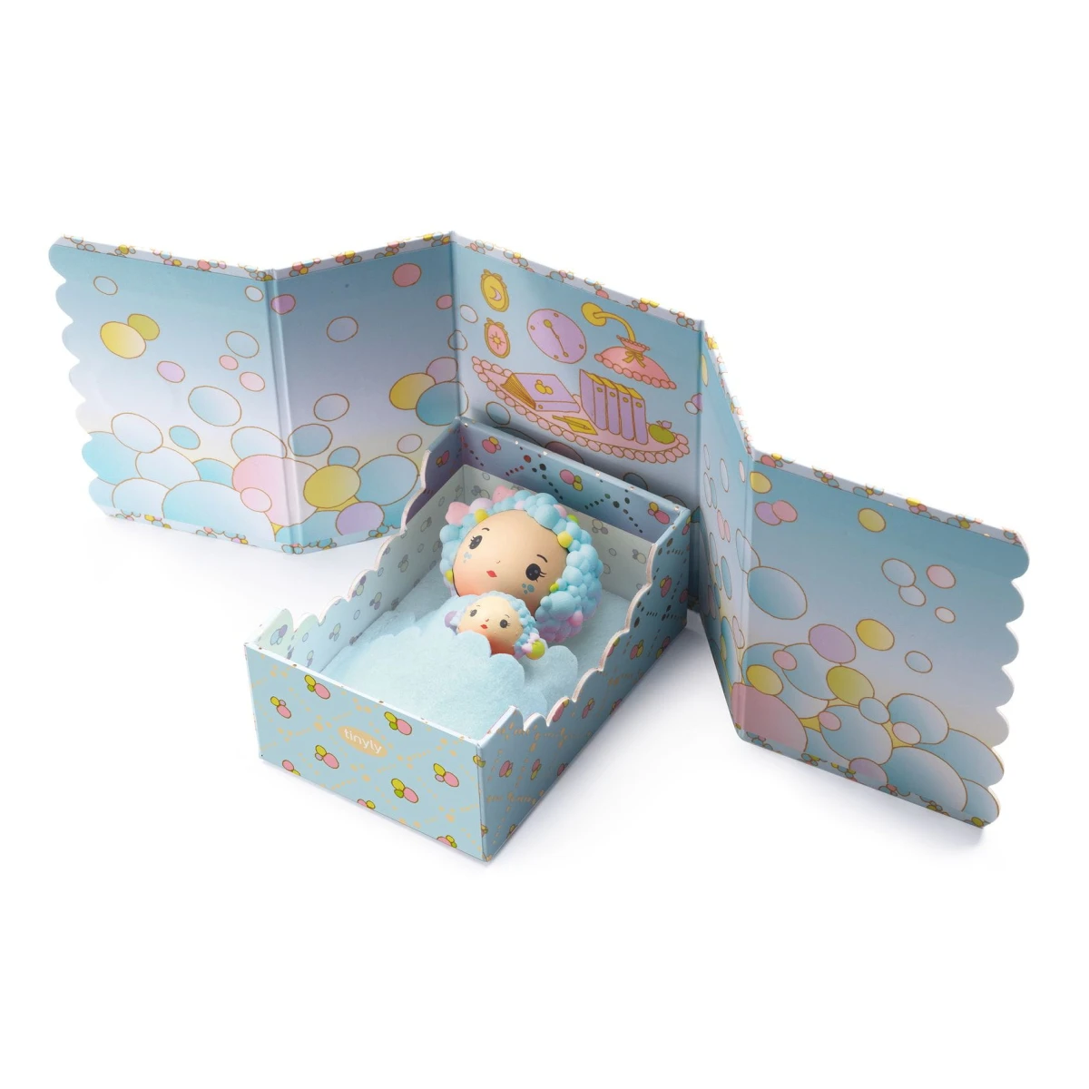Magnetyczny pokoik Blue Tinyly Djeco | Pan Piksel