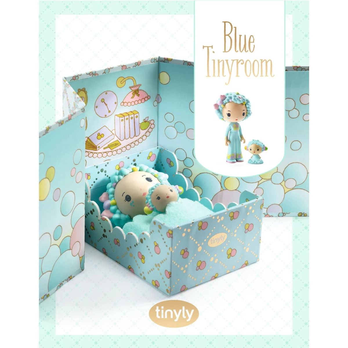 Magnetyczny pokoik Blue Tinyly Djeco | Pan Piksel