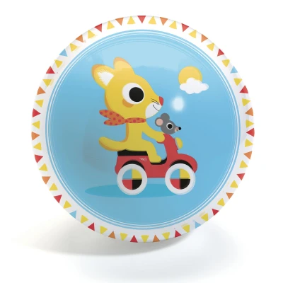DJECO Piłka gumowa WYŚCIG 12 cm | Pan Piksel
