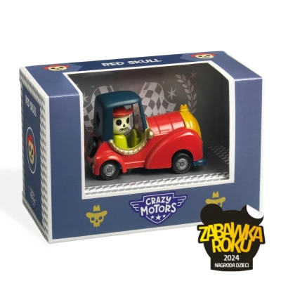 DJECO Autko CRAZY MOTORS RED SKULL | Pan Piksel