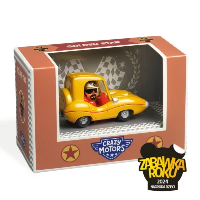 Autko Crazy Motors Golden Star Djeco | Pan Piksel