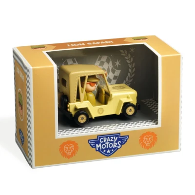 Autko Crazy Motors Lion Safari Djeco | Pan Piksel