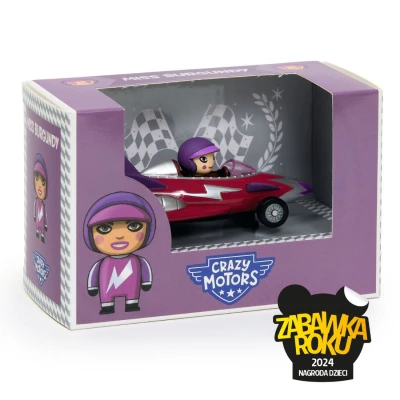 DJECO Autko CRAZY MOTORS MISS BURGUNDY | Pan Piksel
