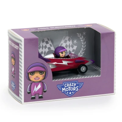 DJECO Autko CRAZY MOTORS MISS BURGUNDY | Pan Piksel