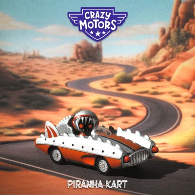 Autko Crazy Motors Piranha Kart Djeco | Pan Piksel