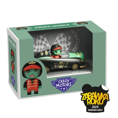 Autko Crazy Motors Pirate Wheels Djeco | Pan Piksel