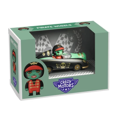 Autko Crazy Motors Pirate Wheels Djeco | Pan Piksel