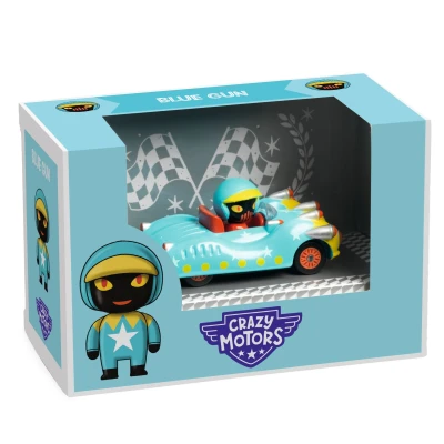 DJECO Autko CRAZY MOTORS BLUE GUN | Pan Piksel