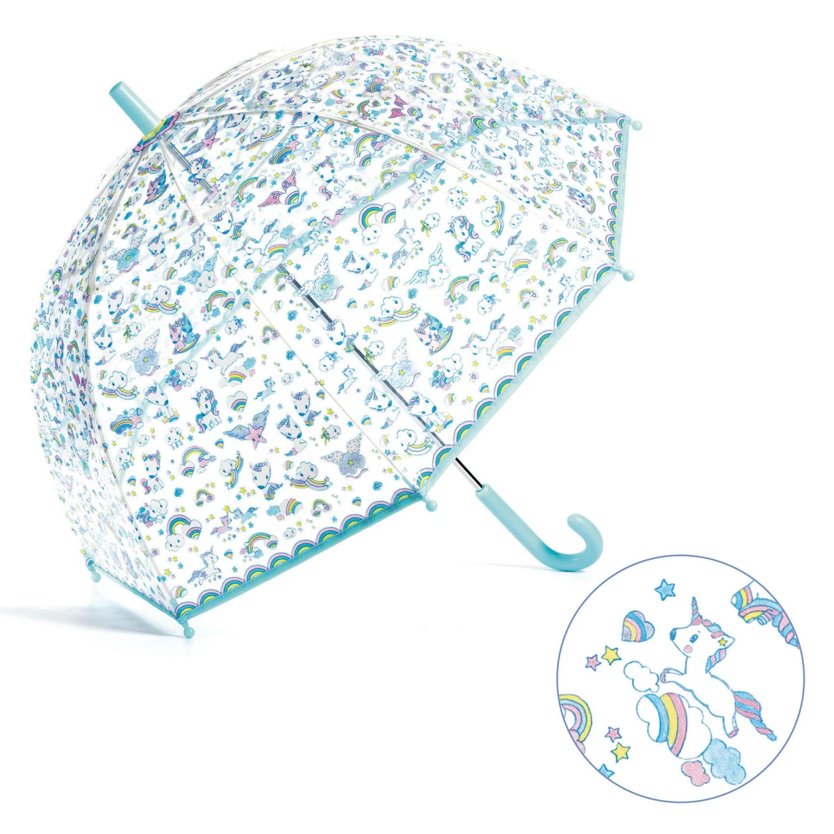 DJECO Parasol przeciwdeszczowy JEDNOROŻCE | Pan Piksel