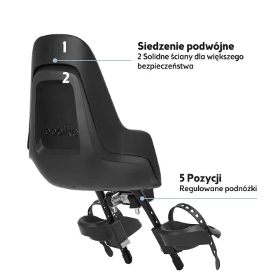 BOBIKE Fotelik row. ONE mini NEW Urban Black | Pan Piksel