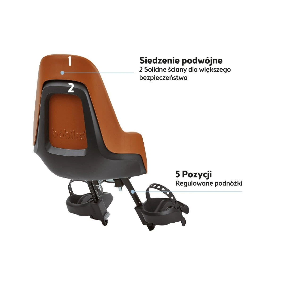 BOBIKE Fotelik row. ONE mini NEW Chocolate Brown | Pan Piksel